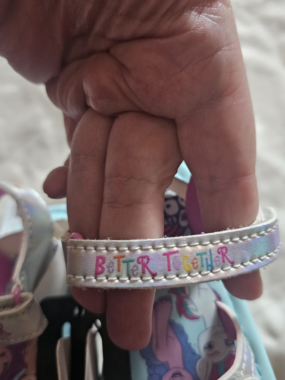Hasbro My Little Pony Light Blue and Pink Girls Sandals - Picture 3 of 6